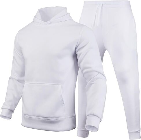 Men's Sweatsuits 2 Piece Tracksuit Sets Hoodie Sweatpants for Men Casual Sports Jogging Athletic Suits in Saudi Arabia