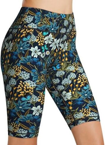 Novelty Cute Women's Tummy Control Biker Shorts High Waisted Athletic Workout Running Shorts in Kuwait