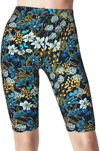 Novelty Cute Women's Tummy Control Biker Shorts High Waisted Athletic Workout Running Shorts in Kuwait
