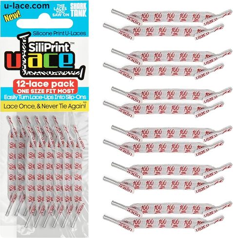 U-Lace Siliprint أحادي الحجم من الحجم والحيوانات المطبوعة لا تبرز (حزمة واحدة من 12 سليما) in Kuwait