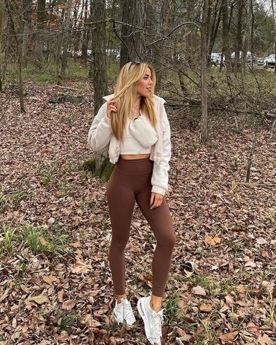 we fleece High Waisted Leggings for Women - Full Length Buttery Soft Yoga Pants for Women Workout Tights in Saudi Arabia