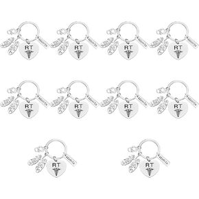 Xiahuyu 10 PCS معالج الجهاز التنفسي المفتاح المفتاح المعالج التنفسي تقدير الهدايا RT الطالب هدية التخرج هدية RT هدية هدية الأشعة الهدية التكنولوجيا عيد ميلاد عيد ميلاد RT الأسبوع هدية