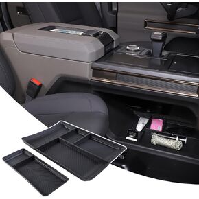 Yinanlutos Center Console Lower Storage Tray Compatible with 2023-2025 Hummer EV SUV Pickup Center Console Storage Box Organizer Tray Accessories (2PCS)
