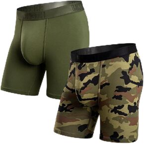 Iconic Classic Boxer Briefs: Bronze Green/Camo Green 2-Pack by BN3TH