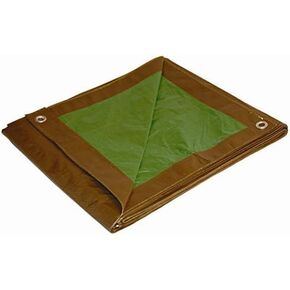 Dry Top 11020 Medium Duty Tarp, 10x20 Feet, Brown/Green in Kuwait