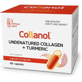 Innovation in The Care of Healthy Joints - Liquid Formula in a Double Capsule 3D Collagen + micellar Extract of Turmeric Roots 1 Capsule/Day. Laboratory Tested