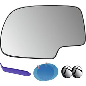 EAP DRIVER Side Mirror Glass متوافق مع Silverado ، Sierra ، Yukon ، Tahoe ، Suburban ، Escalade ، Avalanche 1999-2007 ، Hate 88986362