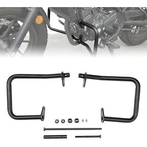 KEMIMOTO Matte Motorcycle Crash Bar Engine Guard Compatible with Rebel 300 CMX300 2017-2025 Bumper Protector Crash Cage Bars Rebel Accessories Black