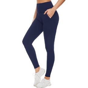 Aoliks Leggings with Pockets for Women - High Waist Tummy Control Yoga Pants Running Gym Workout Dance Pants