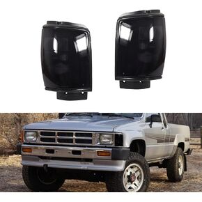 For 1984-1989 Toyota 4Runner,1984-1986 Toyota Pickup Truck 2WD/4WD Front Bumper Turn Signal Side Marker light housings Clear Lens 8161089143,8162089143 TO2521158,TO2520158
