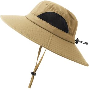 Wide Brim Women Sun Hat Waterproof Foldable Bucket Hat Beach Summer Hats for Women Men Outdoor Fishing Hiking Fishing