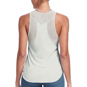 icyzone Racerback Workout Tank Tops for Women, Quick Dry Yoga Athletic Fitness Running Gym Top