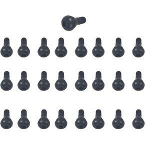 TR412 Tire Valve Stem, Rubber Snap-in Short Black Tire Valve Stem for Tubeless 0.453 Inch 11.5mm Rim Holes on Standard Vehicle Tires(25pcs)