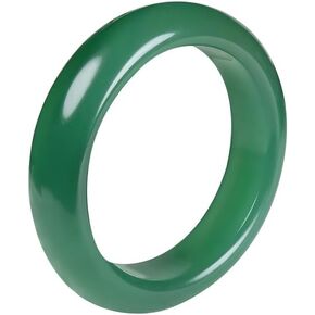Green Natural Jade Bangle Bracelet for Women Healing Protection Good Luck Natural Gemstone Fengshui Jewelry for Wife Mother's Day Gift for Mom (Green, 56-58mm diameter)