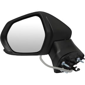Left Driver Side Mirror Assembly Compatible with Camry 2018-2024 Side Door Mirror with Power Glass and Manual Folding Replaces 8794006800 TO1320366 Rearview Mirror (3pins Black)