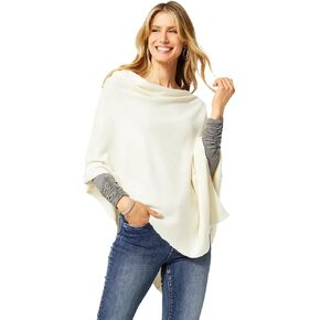 Coco + Carmen Women’s Versatile Lightweight Poncho Shawl Wrap | Wear Multiple Ways | 15 Colors | Fashionable Clothing Accessory | OSFM