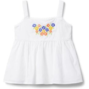 Janie and Jack Girls' Embroidered Blouse (Toddler/Little Big Kids)