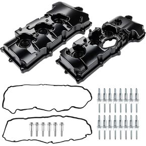 WATERWICH Aluminium Engine Valve Cover with Gaskets Bolts, Compatible with Ford Explorer, Lincoln MKT MKS 3.5L, Replacement for FG1Z-6582-E FG1Z-6582-C