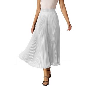 Heipeiwa Women's Chiffon مطاط على الساق الواسعة سراويل القصر محصول Capris culotte الأنيقة الأنيقة