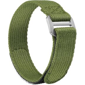 Nylon Watch Band Hook and Loop Fastener Watch Strap 20 MM 22 MM with Titanium Buckle Soft Fabric Adjustable Strap in Saudi Arabia