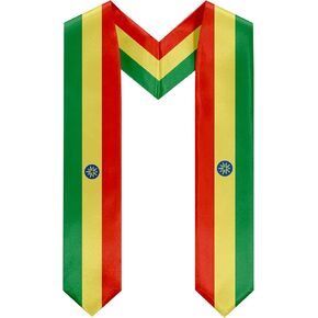 Ethiopia Graduation Scarf Sash Ethiopia Flag Graduation Sash Graduation Stole