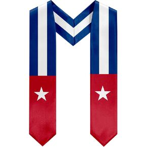 Cuba Graduation Scarf Sash Cuba Flag Graduation Sash Graduation Stole