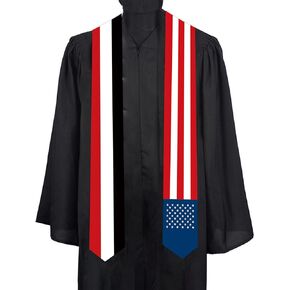 Yemen and America National flag Graduation sash adult Stole Sash for International study students