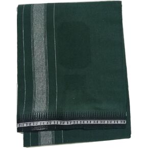 Kolakeer® Men's Cotton Color Dhoti - Kerala Style Single Dhoti Mundu with Trendy Tower Border - 4 Mulam/2.0 Mtrs in Saudi Arabia