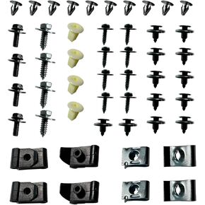 50PCS Engine Splash Shield Fender Bumper Screw Clips Rivet Fastener for Toyota 2001-2020 Avalon C-HR Corolla Hiace Sequoia Sienna Tundra 4Runner 86 Camry Camry Highlander Land Cruiser RAV4