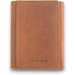 Top Grain Leather Wallet for Men, Bifold Minimalist Wallet with RFID Blocking, Solid Strong Stitching Leather Card Holder, Mens Slim Wallet Mens Accessories (Light Brown)