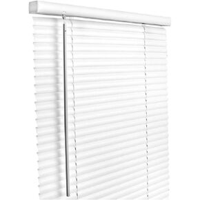 LIVING ACCENTS Vinyl 1 in. Blinds 47 in. W x 64 in. H White Cordless
