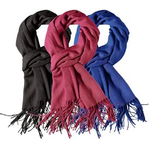 3 Pack Scarves for Women Silky Pashmina Shawls and Wraps Gifts for Women Mom Girlfriend Birthday Anniversary Valentines