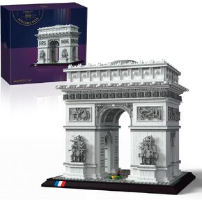 Architecture The Arc de Triomphe in Paris, Architectural Model Kit, Collectible Building Set for Adults, Build and Display Souvenir, Gift Idea for Lovers of History, Travel and Art（4436PCS）