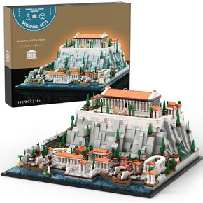 Architecture Landmark Collection The Acropolis in Athens Building Set; Collectible Model for Adults; Compatible with Lego, (1947 Pieces)