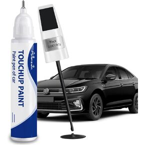 Deep Black Pearl(LC9X/2T) Touch Up Paint for Volkswagen-Exact Match–Chips and Nicks Car Paint Scratch Repair Kit Automotive Paint Pen for Atlas/Beetle/CC/EOS/Golf/GTI/Jetta/Passat/Tiguan