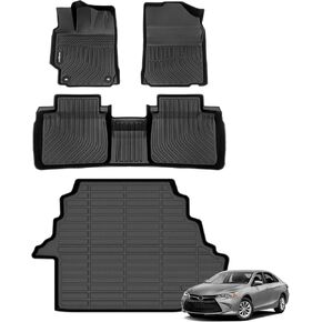 GINOWY-Floor Mats for Toyota Camry 2012-2017(All Models), Camry All Weather Car Floor Mat, TPE Floor Liners for Toyota Camry Accessories Car Mats