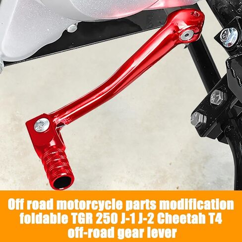 Motorcycle Folding Gear Shifter Shift Lever, Foldable Motorbike Pedal Shifter Replacement Accessories with Tank Cap Vent Hose Tube, Fit for 50cc 70cc 90cc 110cc Pit Dirt Bike Parts (Black) in Saudi Arabia