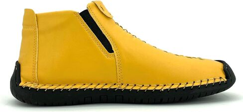 Women Handmade Ankle Boots Casual Outdoor Fashion Shoes Zipper Opening Female Sneakers for All Seasons Vintage Style Footwear, Pink, Green, Yellow and Purple for Options in Saudi Arabia