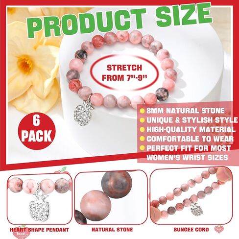 Tondiamo 6 Sets Team Employee Appreciation Gifts Nurse Week Gifts Include 6 Appreciation Bracelets 6 Cards 6 Canvas Makeup Bags Sometimes You Forget That You Are Awesome Presents for Coworker Teacher in Saudi Arabia