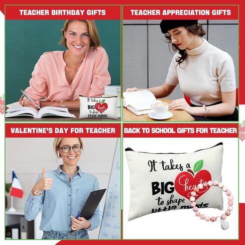 Tondiamo 6 Sets Team Employee Appreciation Gifts Nurse Week Gifts Include 6 Appreciation Bracelets 6 Cards 6 Canvas Makeup Bags Sometimes You Forget That You Are Awesome Presents for Coworker Teacher in Saudi Arabia