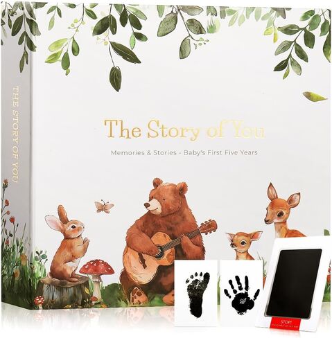 First 5 Year Keepsake Baby Memory Book for Girls and Boys, A Milestone Baby Books for Baby Shower, Gender Neutral Baby Items Baby Photo Albums, Baby Gifts for Gender Reveal, 4 Flying Butterfly in Saudi Arabia