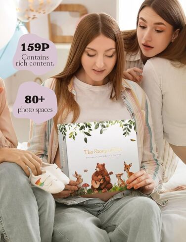First 5 Year Keepsake Baby Memory Book for Girls and Boys, A Milestone Baby Books for Baby Shower, Gender Neutral Baby Items Baby Photo Albums, Baby Gifts for Gender Reveal, 4 Flying Butterfly in Saudi Arabia