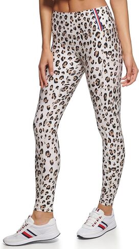 Tommy Hilfiger Women's High Rise Cheetah Print Full Length Legging in Saudi Arabia