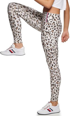 Tommy Hilfiger Women's High Rise Cheetah Print Full Length Legging in Saudi Arabia