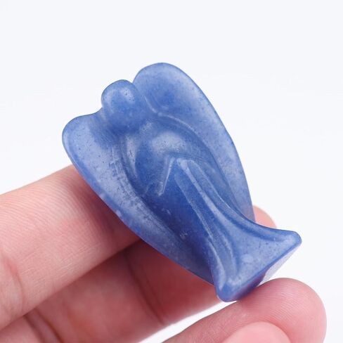 1.8 Inch Green Aventurine Crystal,Guardian Angel Decor Figurines,Cute Figurines,Hand-Carved Angel Crystals, Crystals and Healing Stones for Room and Office Desk Decor,Angel Gifts for Women and Men in Saudi Arabia