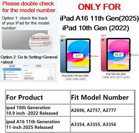 Case for 2022 iPad 10th Generation 10.9 inch, Rotating Stand Smart Magnetic Auto Wake Up/Sleep Cover for Model A2696 A2757 A2777 (Black) in Kuwait