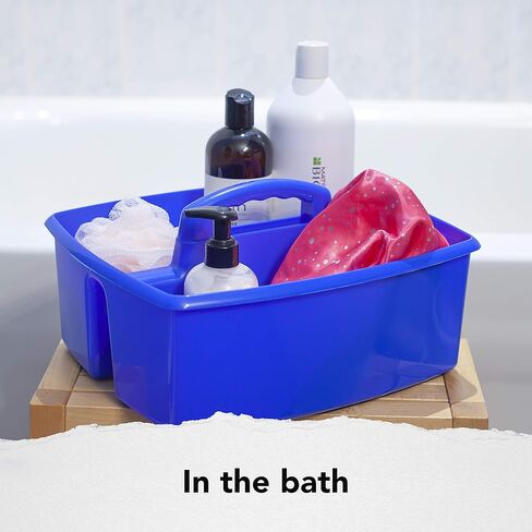 Storex 3-Compartment Small Caddy – Multipurpose Classroom Organizer with Handle, Crimson, 6-Pack (00949A06C) in Kuwait