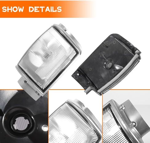 For 1984-1989 Toyota 4Runner,1984-1986 Toyota Pickup Truck 2WD/4WD Front Bumper Turn Signal Side Marker light housings Clear Lens 8161089143,8162089143 TO2521158,TO2520158 in Saudi Arabia