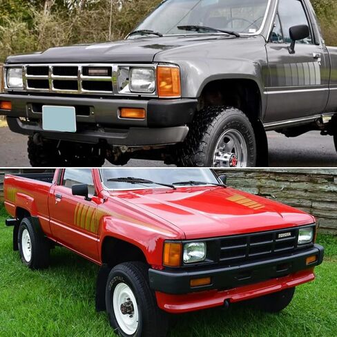 For 1984-1989 Toyota 4Runner,1984-1986 Toyota Pickup Truck 2WD/4WD Front Bumper Turn Signal Side Marker light housings Clear Lens 8161089143,8162089143 TO2521158,TO2520158 in Saudi Arabia