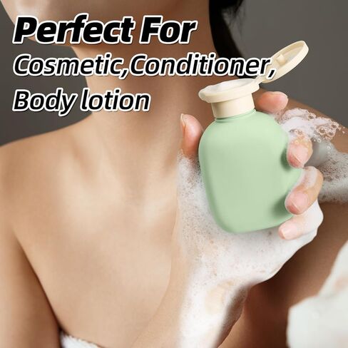 3.4oz Travel Bottle with Flip Cap, Leak Proof Squeeze Bottles, Refillable Plastic Travel Containers for Creams, Lotion, Foundation, Shampoo, Conditioner in Kuwait